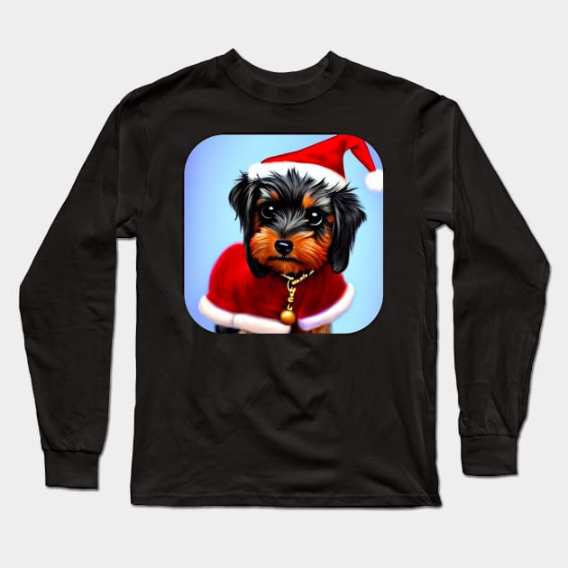 Yorkshire Terrier Puppy Long Sleeve T-Shirt by KK-Royal